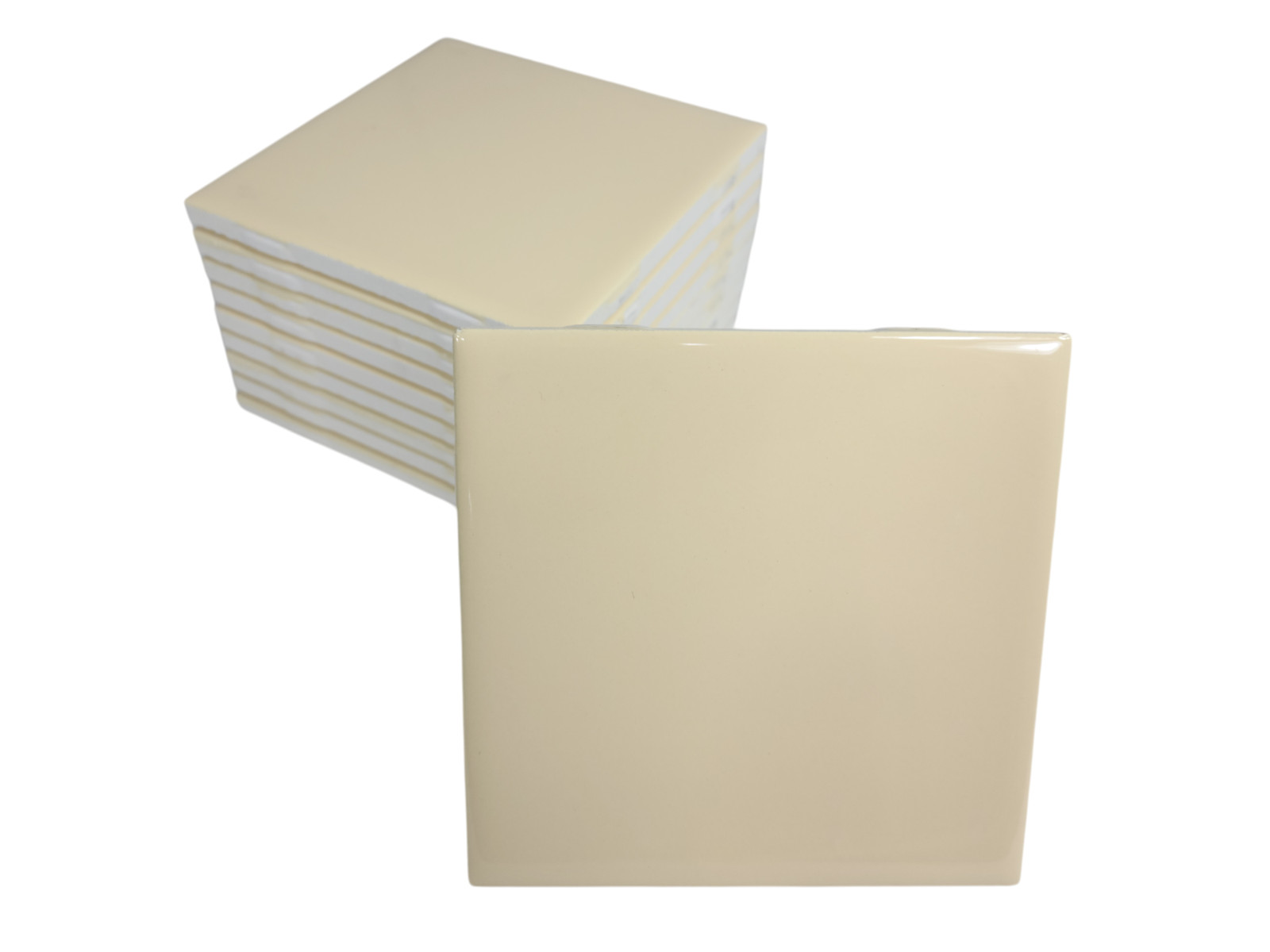 French Vanilla Yellow Ceramic Tile 4.25 in Shower Backsplash Classic Color 141