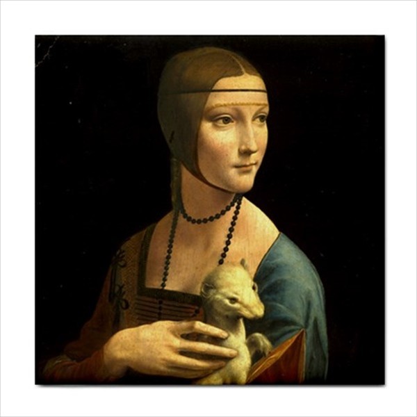 Famous Art Ceramic Tile Set Of 16 Backsplash 4.25″ Tiles Home Decor