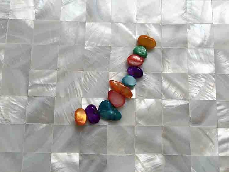 White Shell Mosaic Mother of Pearl Kitchen Bathroom backsplash Shower Tile
