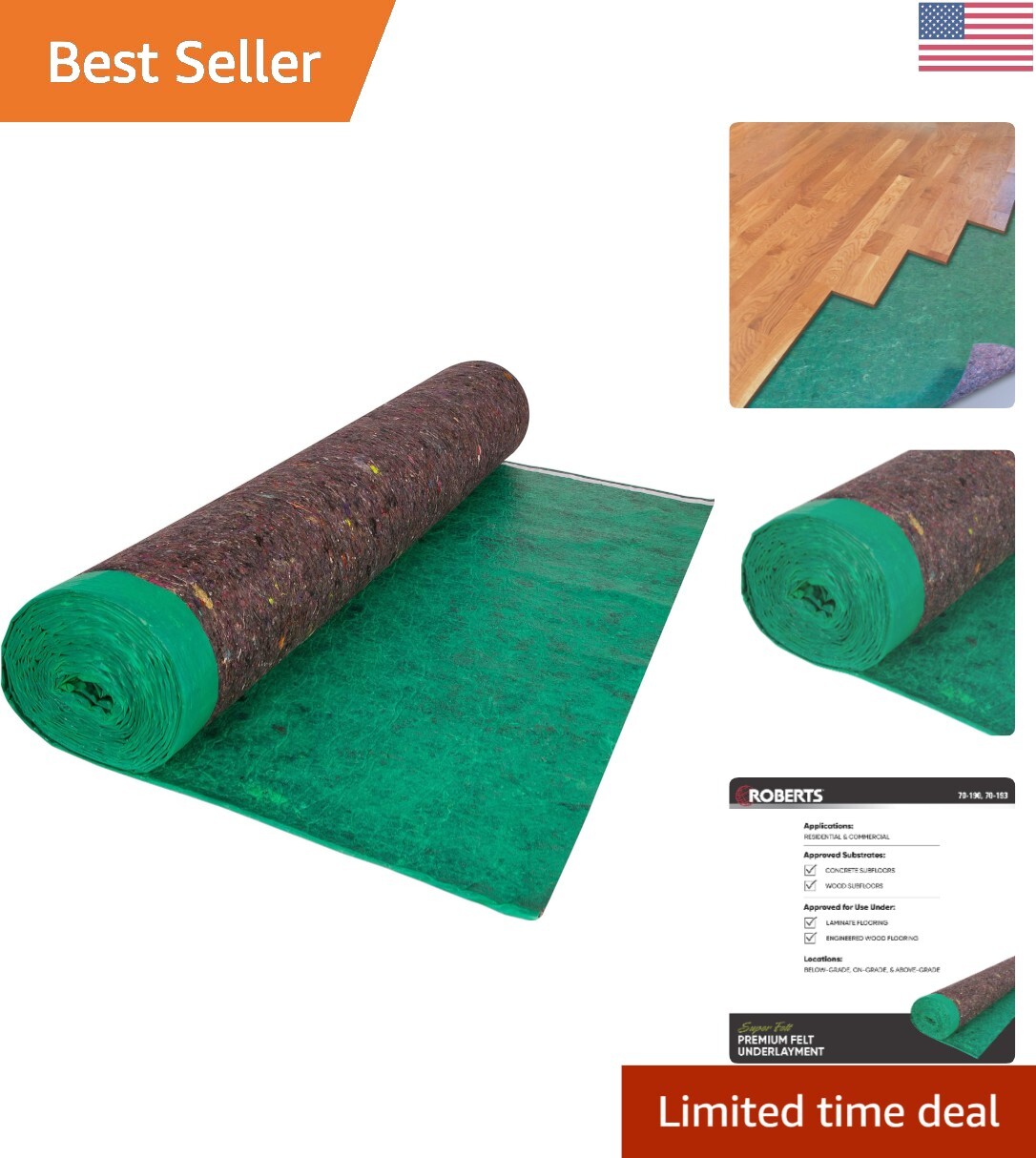 High-Performance 3mm Thick Underlayment for Enhanced Sound Quality – 100 sq. ft.