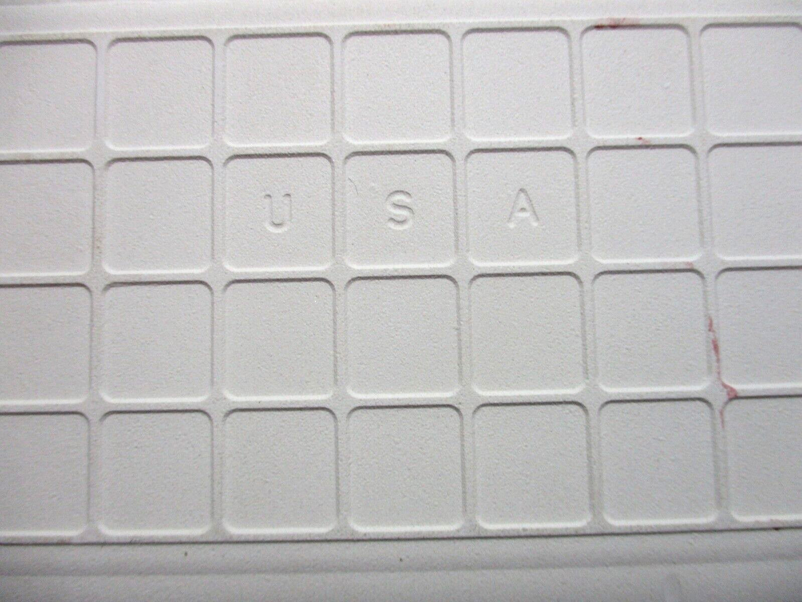 1 Bullnose Cove Base Tile Mannington USA 6″ Plum Red Light Bordeaux Ceramic 1970