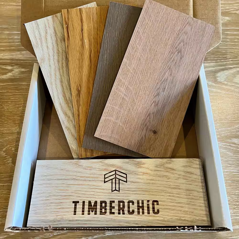 Sample Pack Oak and Pine Peel and Stick Decorative Wall Panels (Sample) 1/8 In.