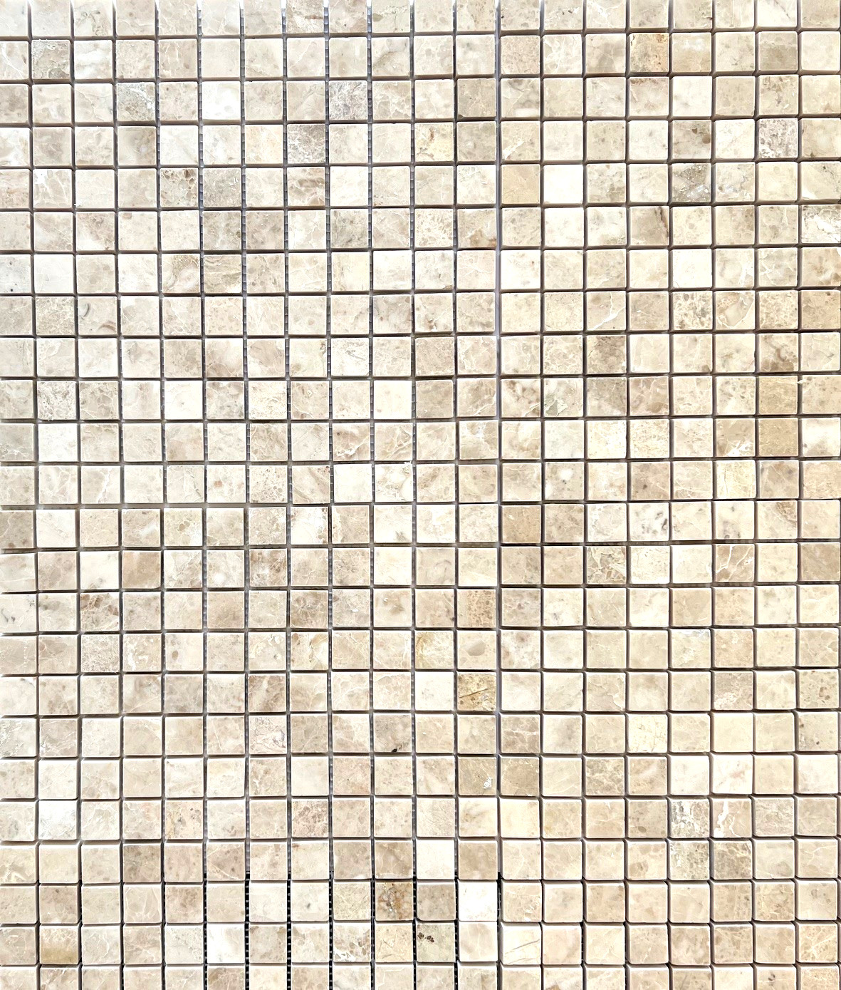 Emperador Light 1X1 Polished Marble Backsplash Straight Edge Wall Mosaic Tile