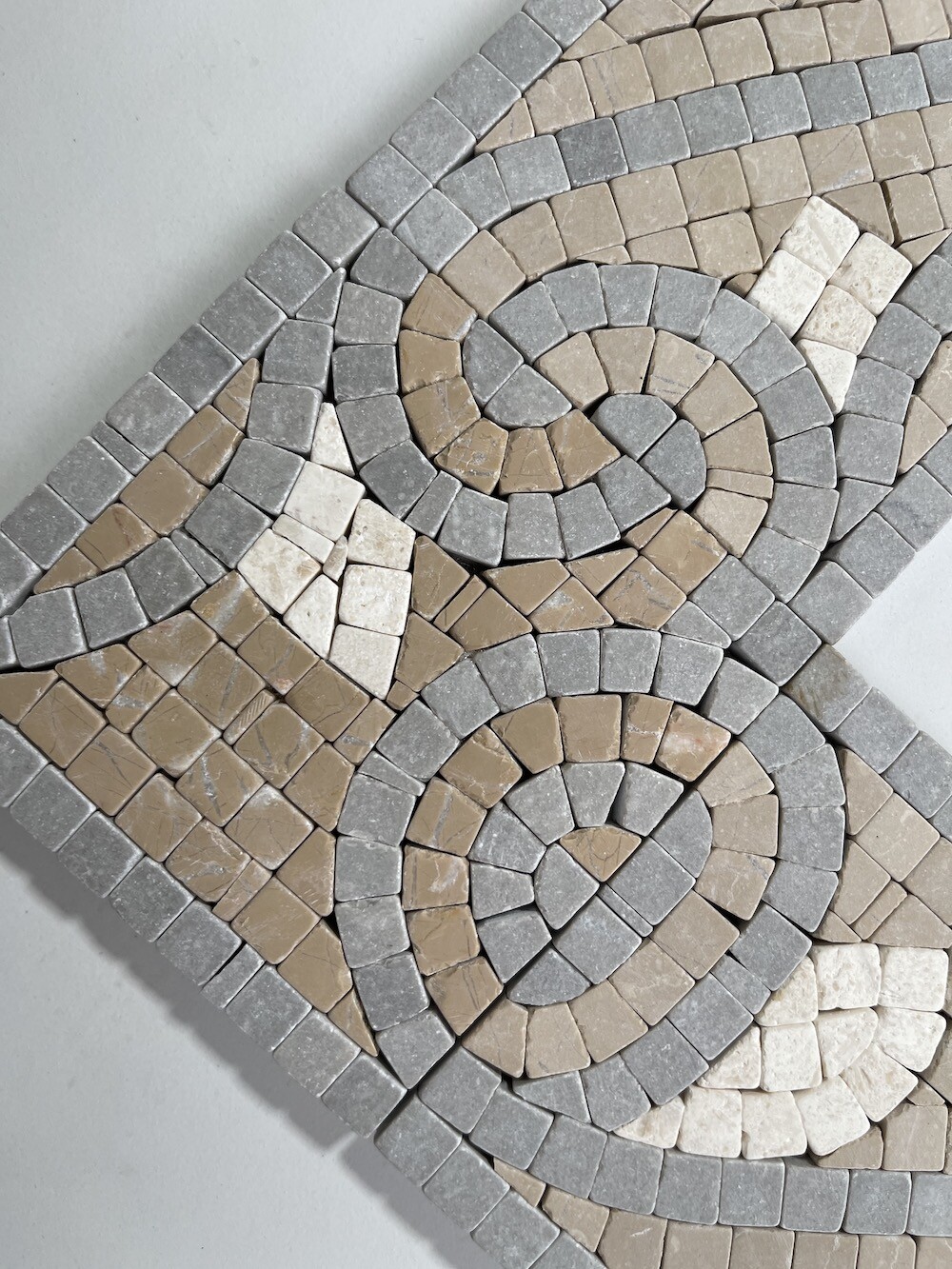 B3080T Marble Mosaic Border Bathroom Accent Listello Tile Swirl 4×12 Tumbled