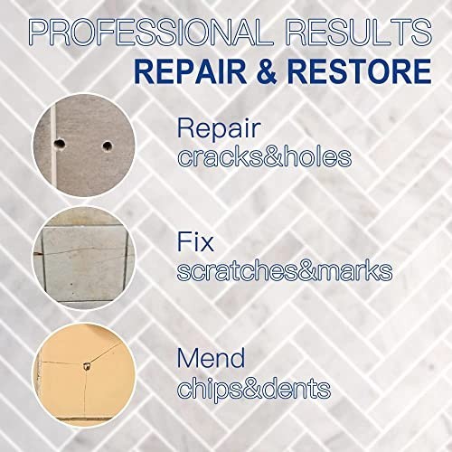 Tile Repair Kit for Chips & Cracks – Color Match, Strong Adhesion for Ceramic, P
