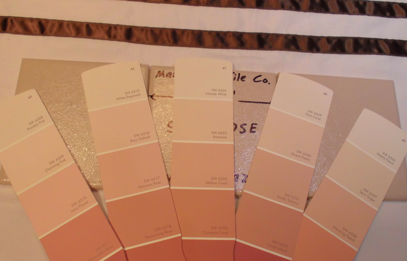 1 pc. Light-Rose-Pink: 4-3/8″ Ceramic Tile by Mannington, Matte/Crystall Glazed