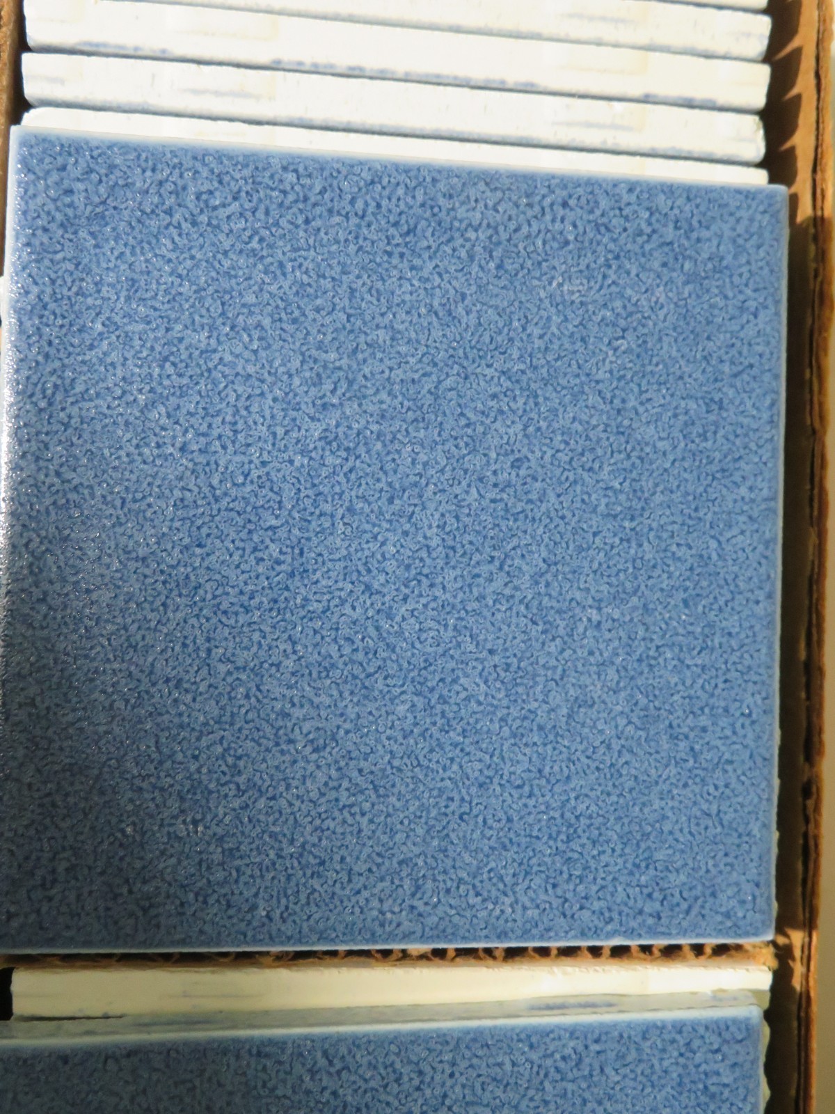 4 pcs American Olean Vintage New Crystalline Cobalt Square Ceramic Tile 4.25″