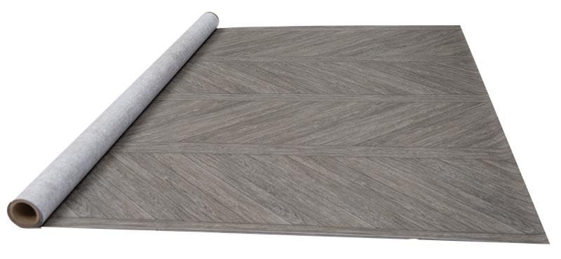 d-c-fix Outdoor Flooring Roll – Brown Chevron Wood – 6 x 12, 72 sq.ft – Water…