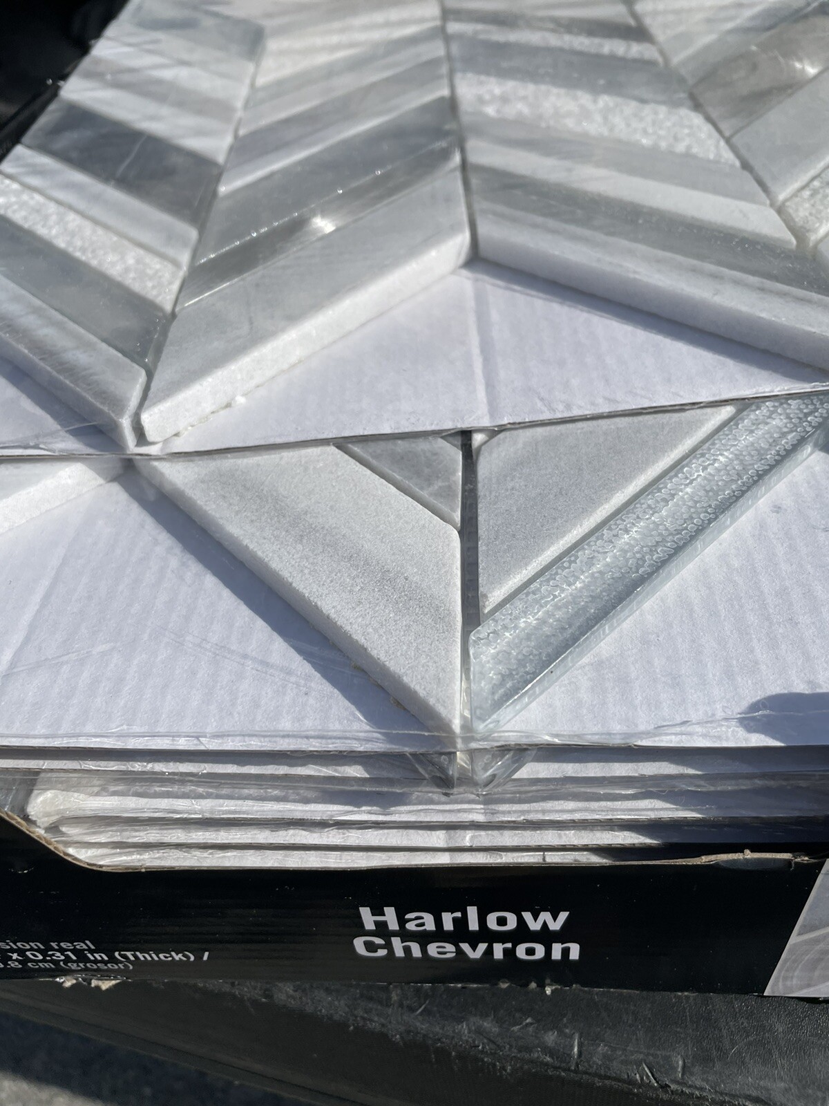 New 1 Box (10 Pcs) MSI Harlow Chevron , 8 Mm Thick 12”X11”