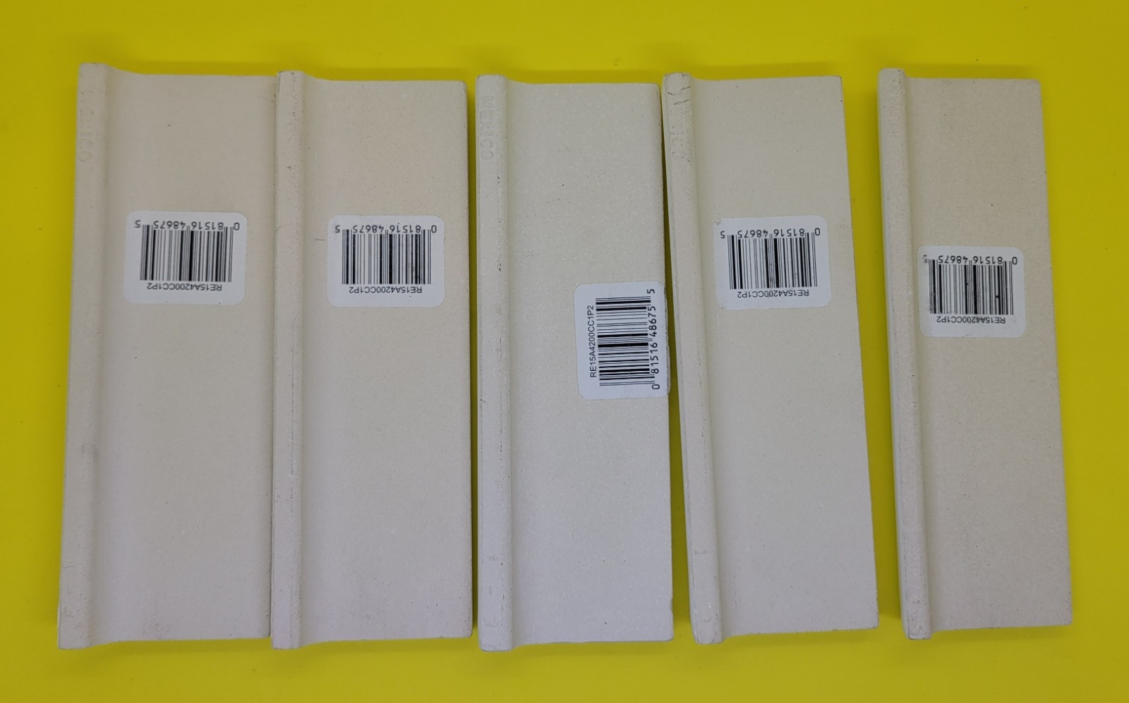 Restore Bright White 2 in. x 6 in. Glazed Ceramic Mudd Bullnose Tile – 5 Total