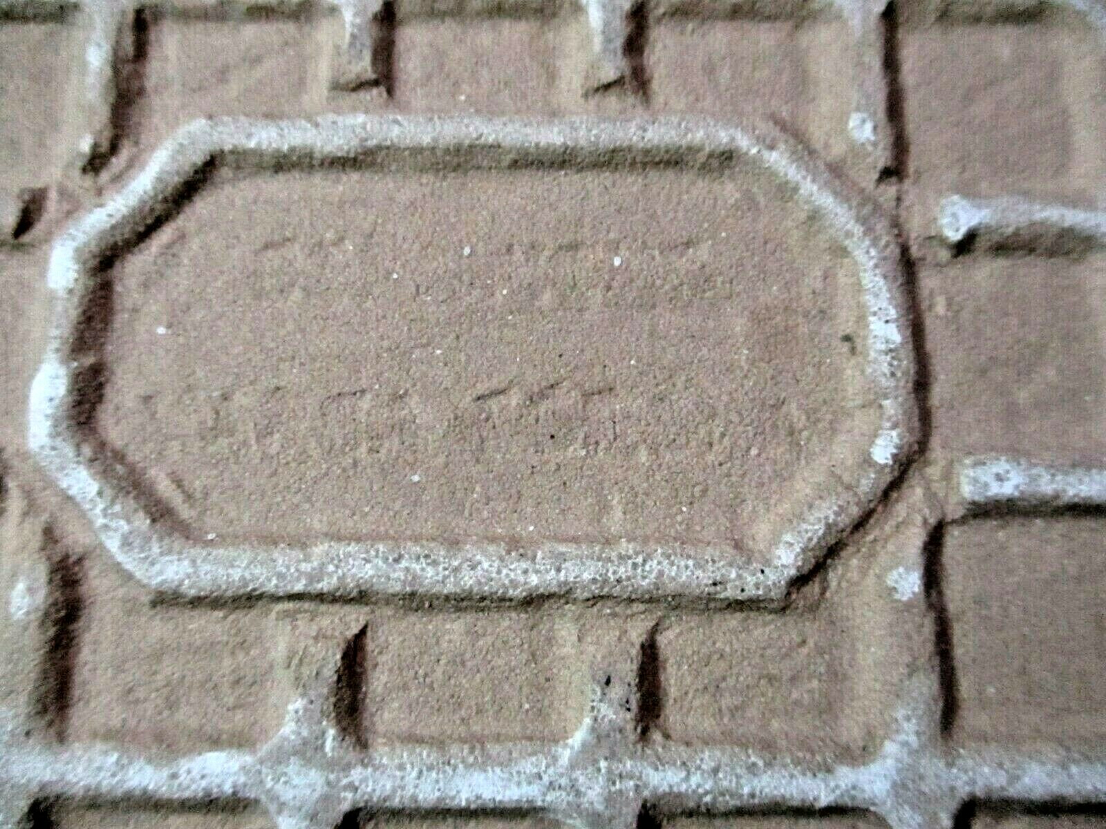 1 Floor Tile Italy Gloss Beige Roughly 3-7/8″ Sq. Porcelain MCM Made Imperfect