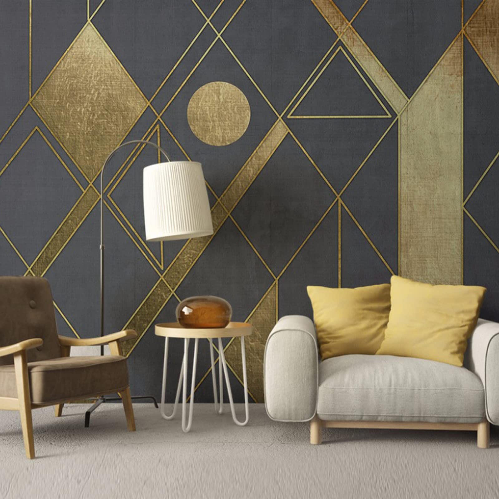 Metalized Gold Wall Trim Molding Stainless Steel Peel Stick Flexible Metal Trim