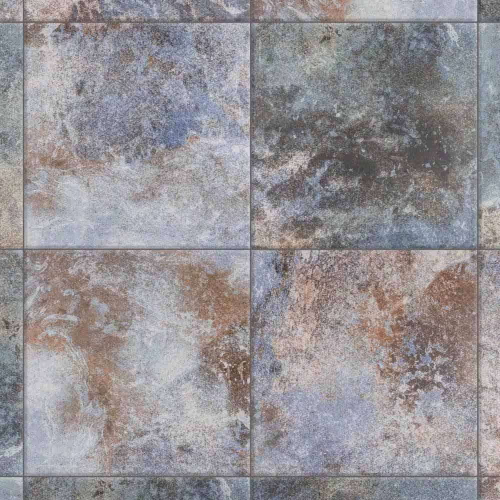 Biotech Ocean Coral Bay Matte 12 In. X 12 In. Porcelain Floor and Wall Tile (11.
