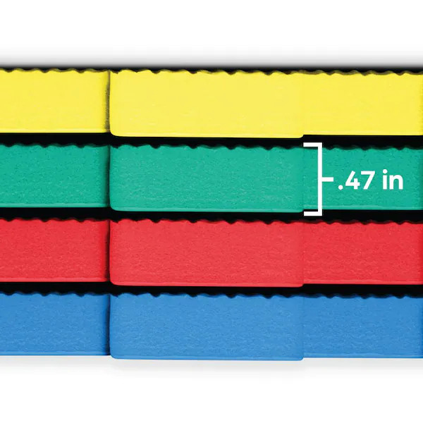 Multi-Purpose 24 in. x 24 in. Interlocking Multi-Color Foam Flooring Recyclamat