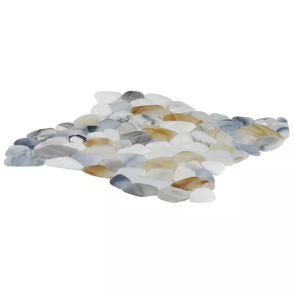 Hydra Frosted Seaglass 11.81 X 11.81 Glass Mosaic (0.97 Sq. Ft. per Sheet)
