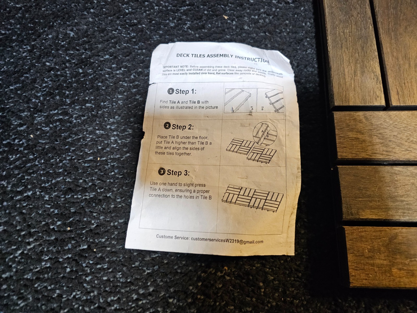 (QTY 35) Acacia Wood Interlocking Deck Tiles 11-5/8″ x 11-5/8″ Patio Flooring