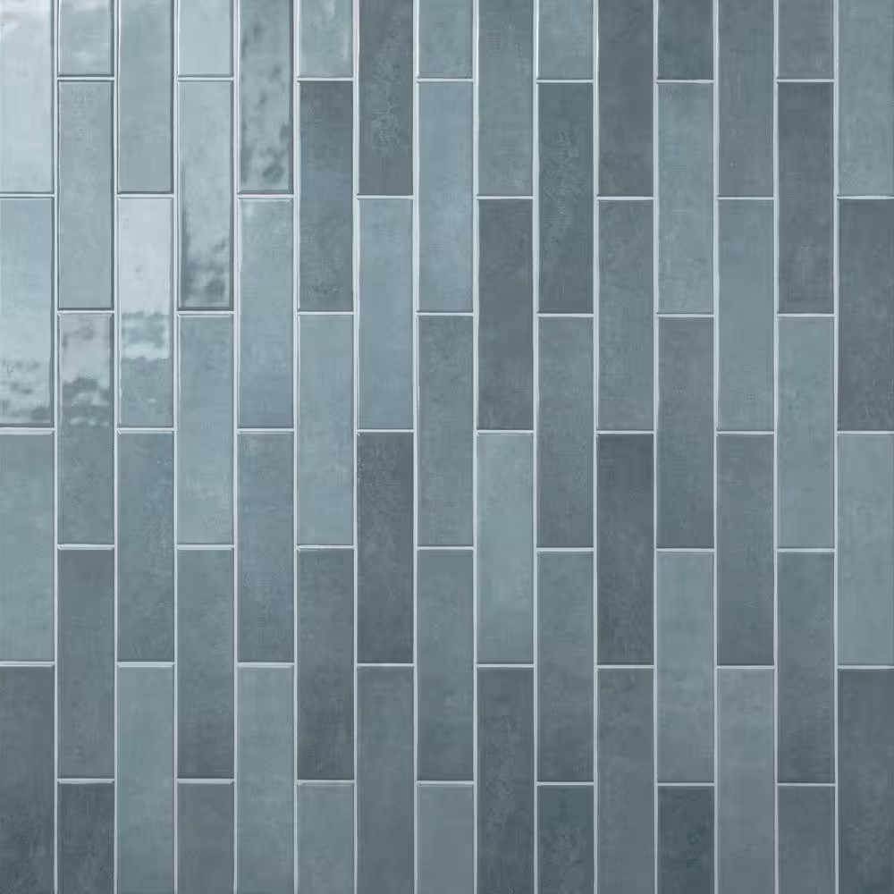 Lakeview Denim Subway Wall Tile, 3 In. X 12 In. Glossy Ceramic Wall Tile (5.5 Sq