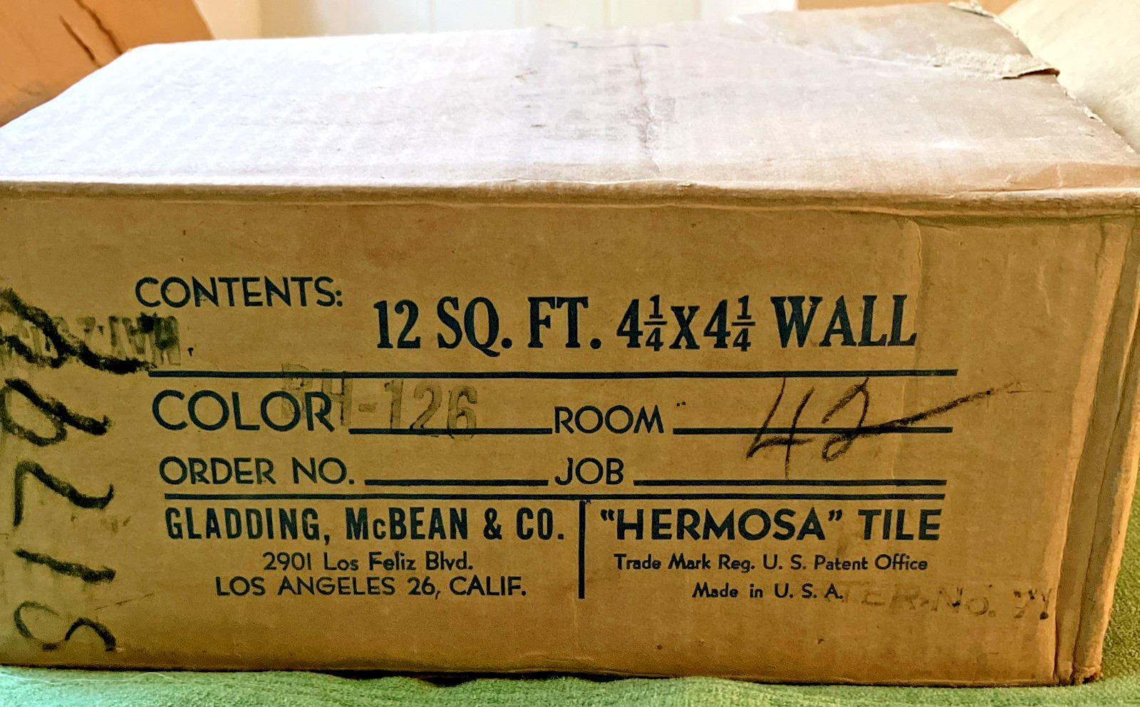 NOS Hermosa Tile 4”x4” Color Robins Egg Blue? Color BH-126