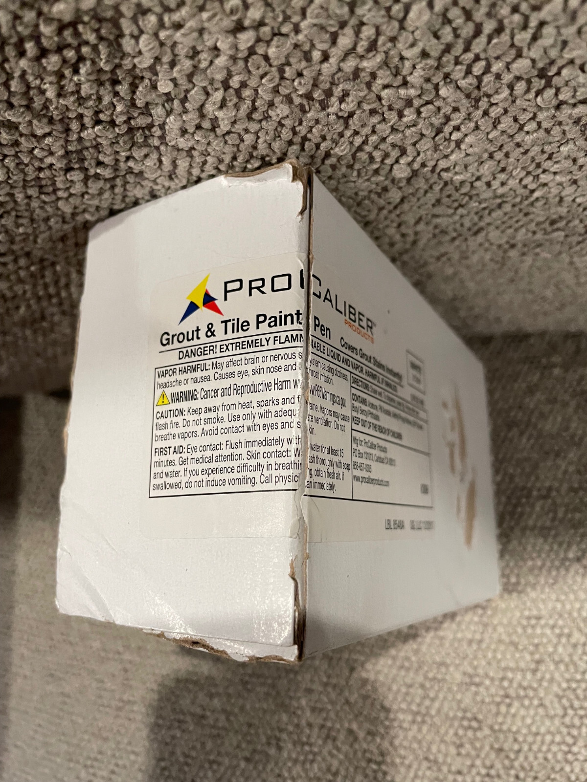 PRO CALIBER GROUT & TILE PAINT PEN WHITE 31204 NEW