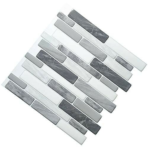 10 Pck 12×12 Peel and Stick Backsplash Kitchen Bathroom Mosaic Tiles Wall Decor