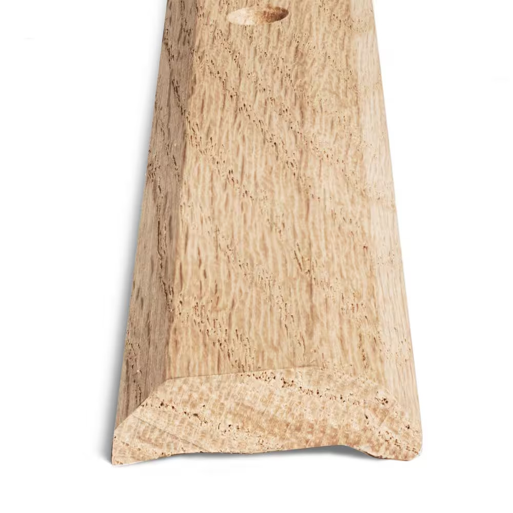 Carpet Trim Transition Strip Oak Hardwood 1-7/16 in. x 36 in Sturdy Brown Wood