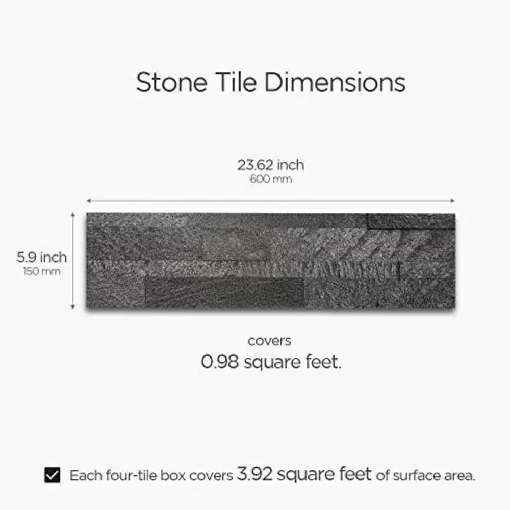 12-Sheets Silver Pearl 24 In. X 6 In. Peel, Stick Self-Adhesive Decorative 3D St