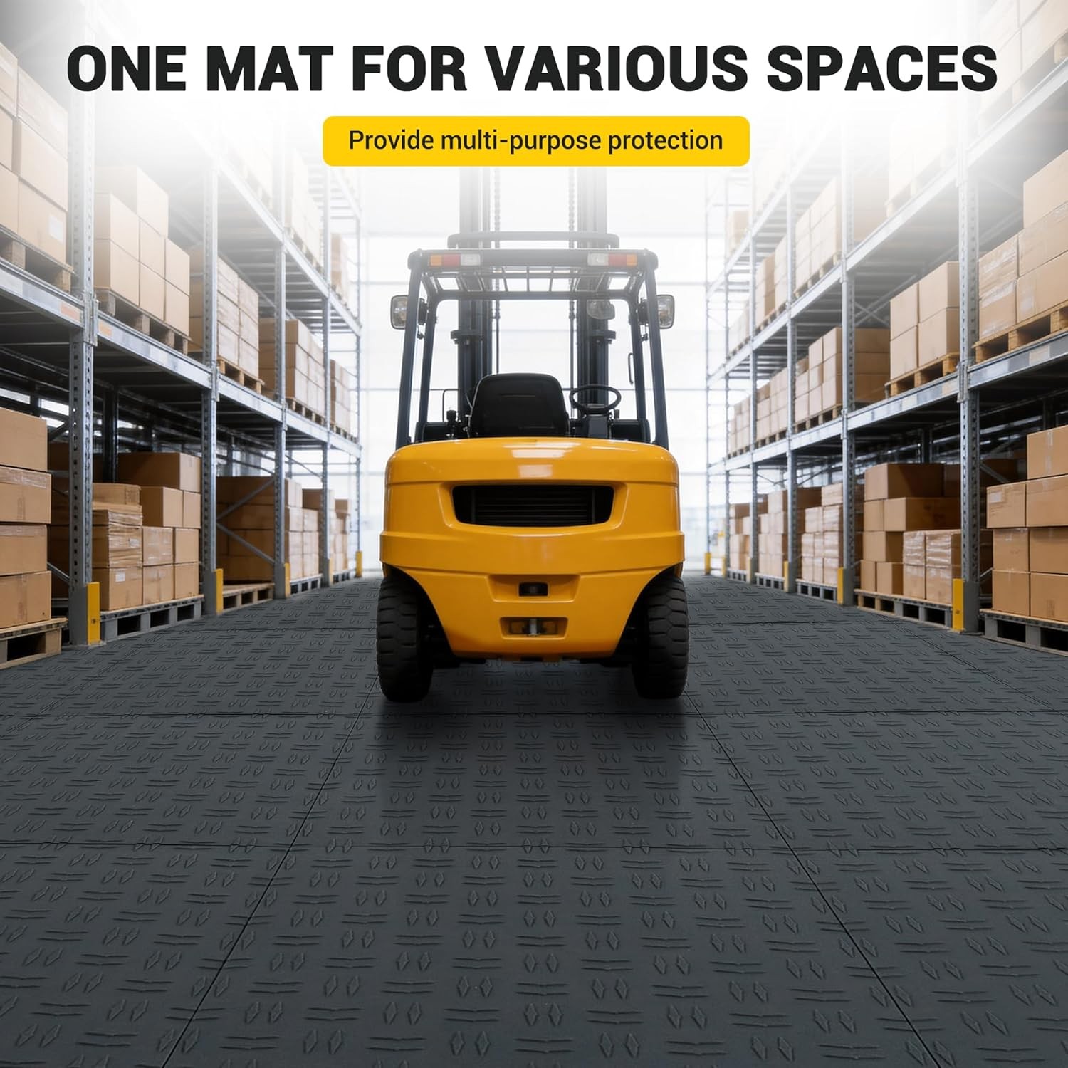Garage Floor Tiles Interlocking 12×12 in 50 Pack Garage Flooring Tiles Black