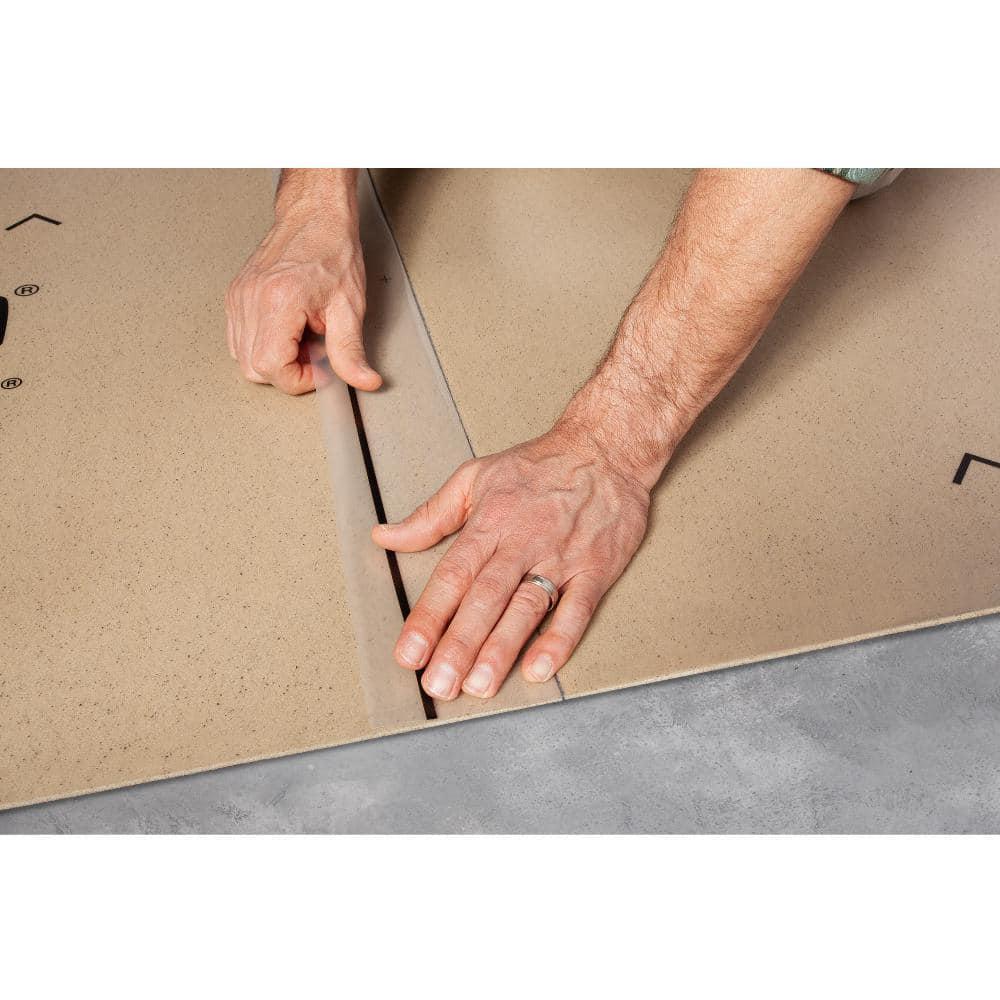 Eco Cork Foam Waterproof Underlayment Tan Antimicrobial Attached Vapor Barrier