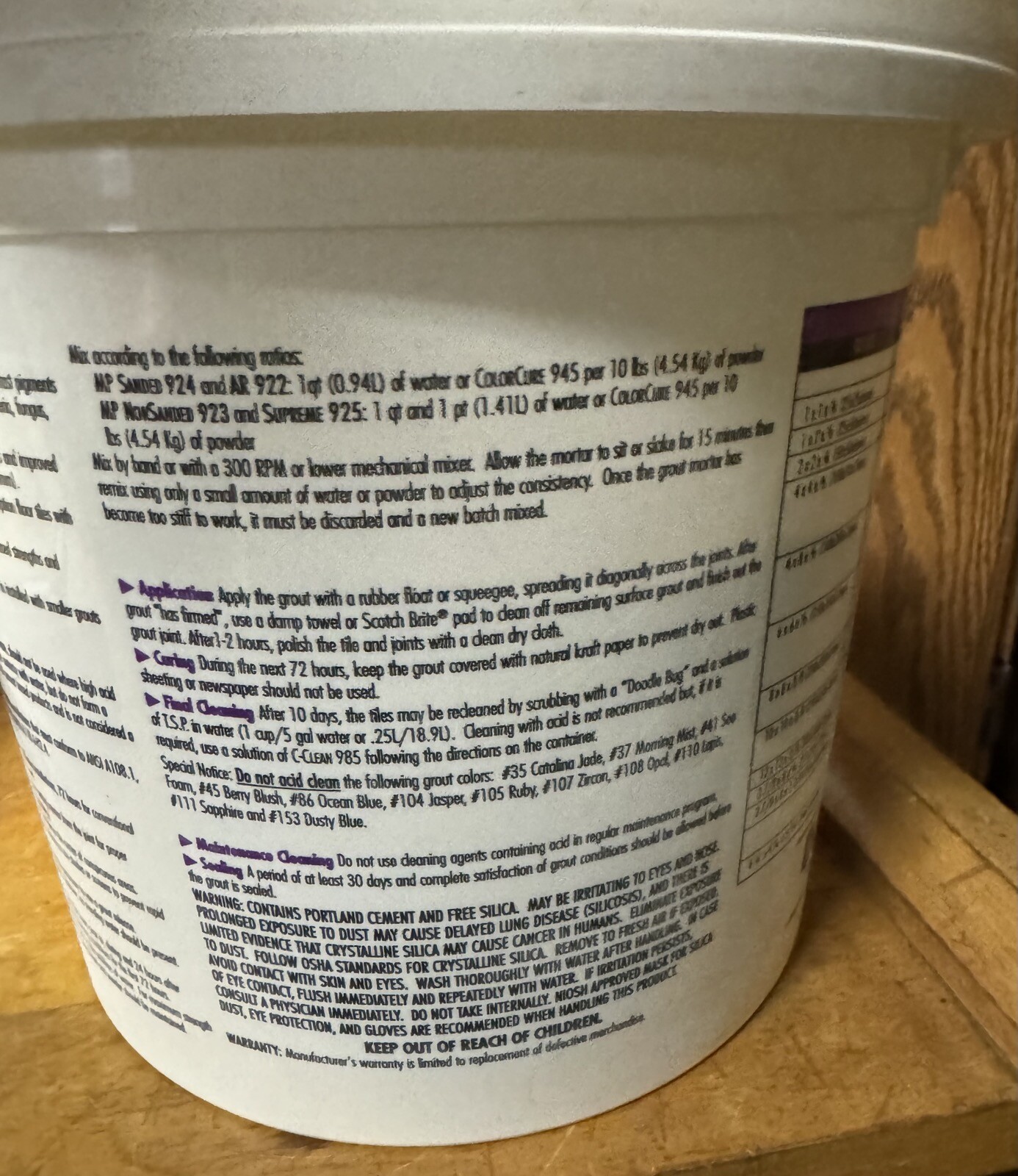 C-Cure Latex-Portland Cement Unsanded Wall Grout 10 lb MP #923 #113 Pebble Beach