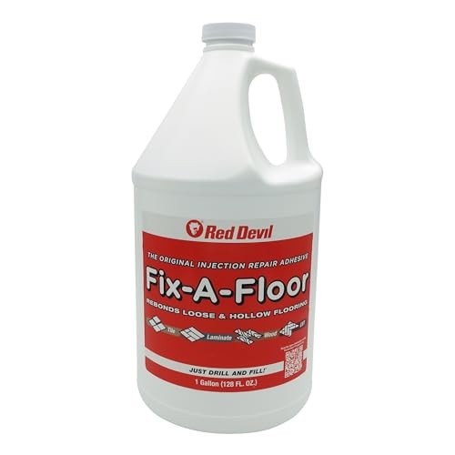 Loose Tile Repair Adhesive for Porcelain, Ceramic, Marble & Wood Floors – 1 Gall