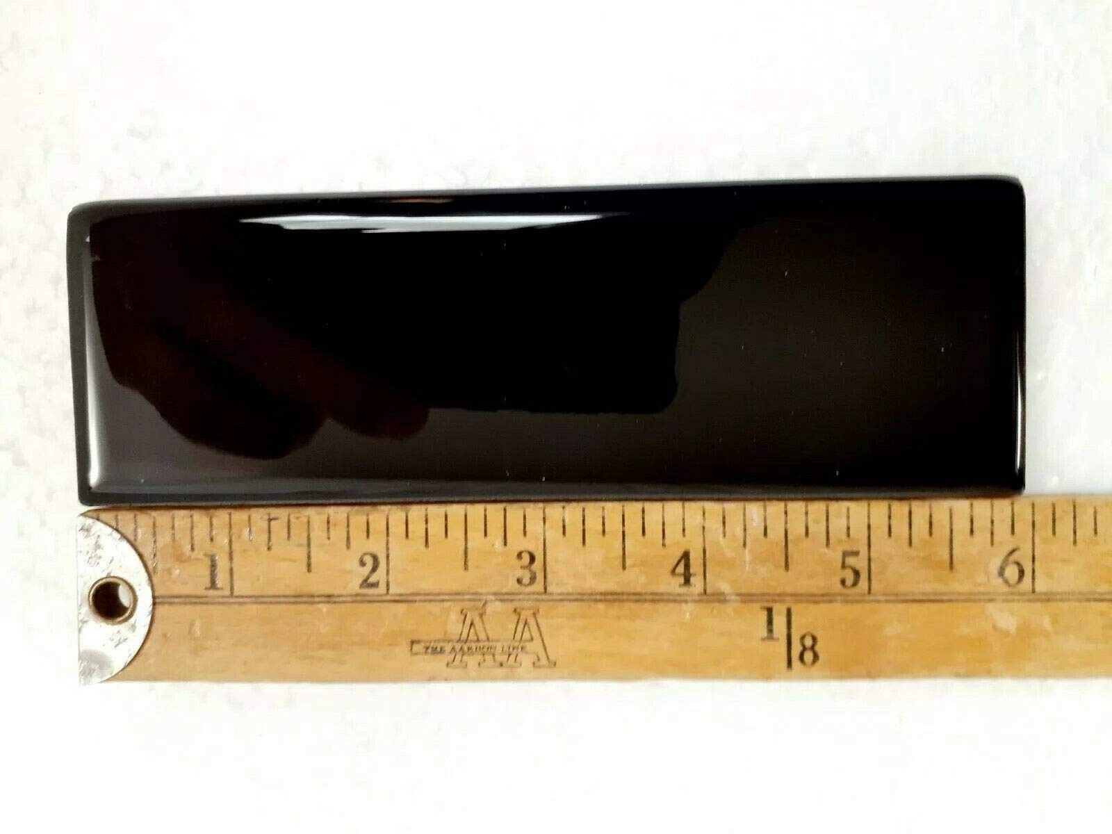 Black 2×6 in Ceramic Tile Bullnose Trim Edge 2 x 6 inch American Olean Box 10…