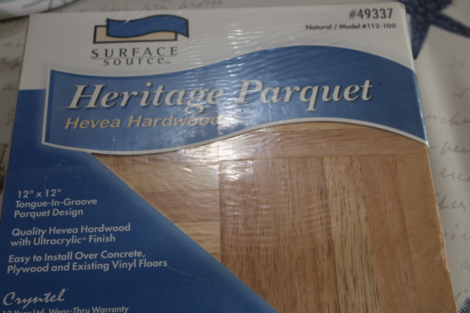 Hevea Hardwood Surface Source Heritage Parquets 49337 Model 112-100 NEW