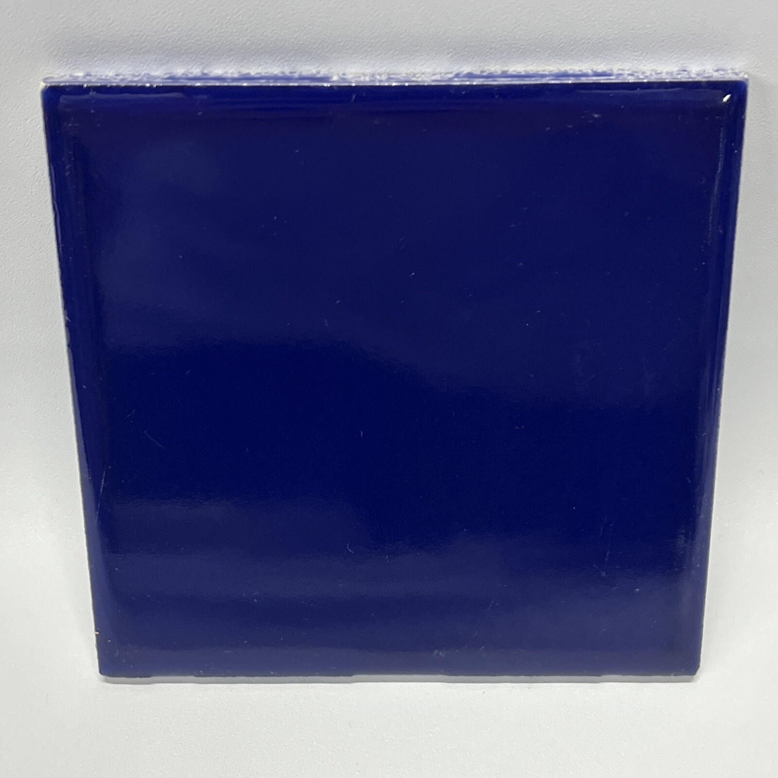Dark Blue Ceramic Tile 4 1/4 Vintage FT Mid Century Modern 4×4 Deep Dark Blue