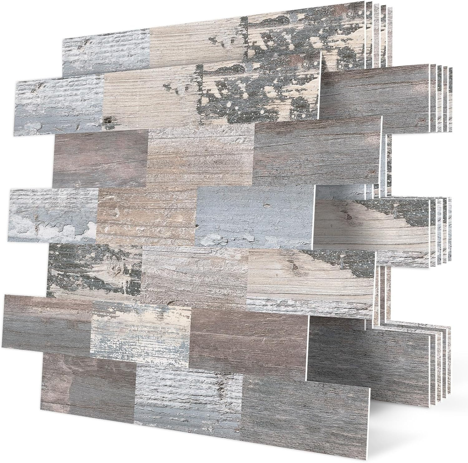 Peel and Stick Rustic Backsplash Wall Tile Self Adhesive for Kitchen Farmhouse F