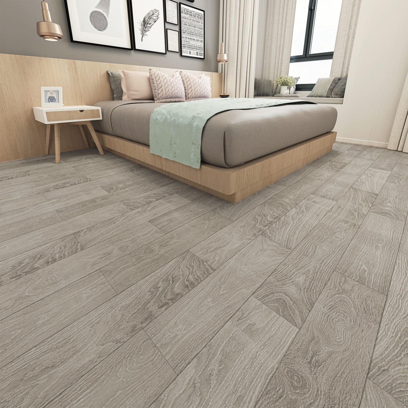 Art3d Vinyl Wood Planks, Peel and Stick Flooring Tiles 36×6″ 36-Pack(54 sq/case)