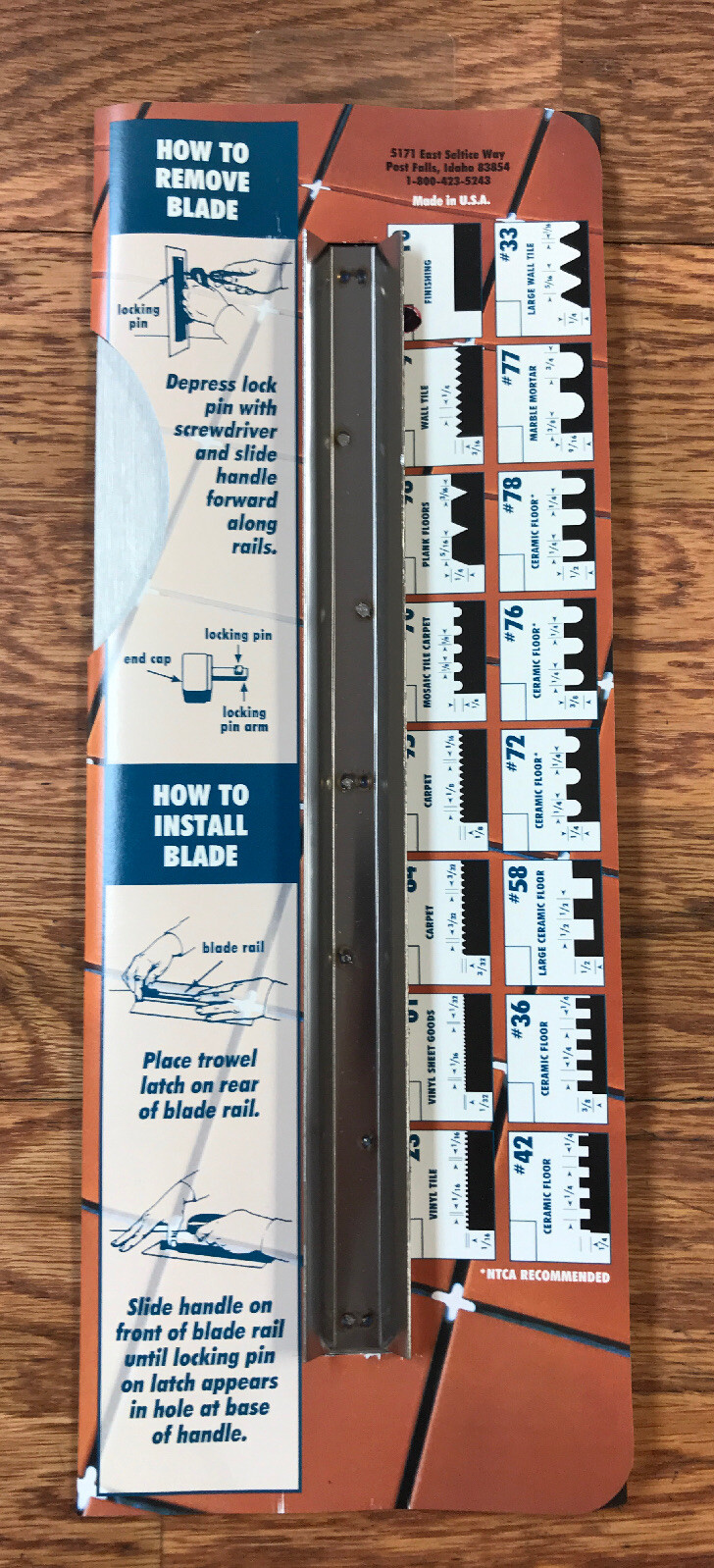 Barwalt 31100 Floor Patch and Leveling Flooring Trowel Blade #10