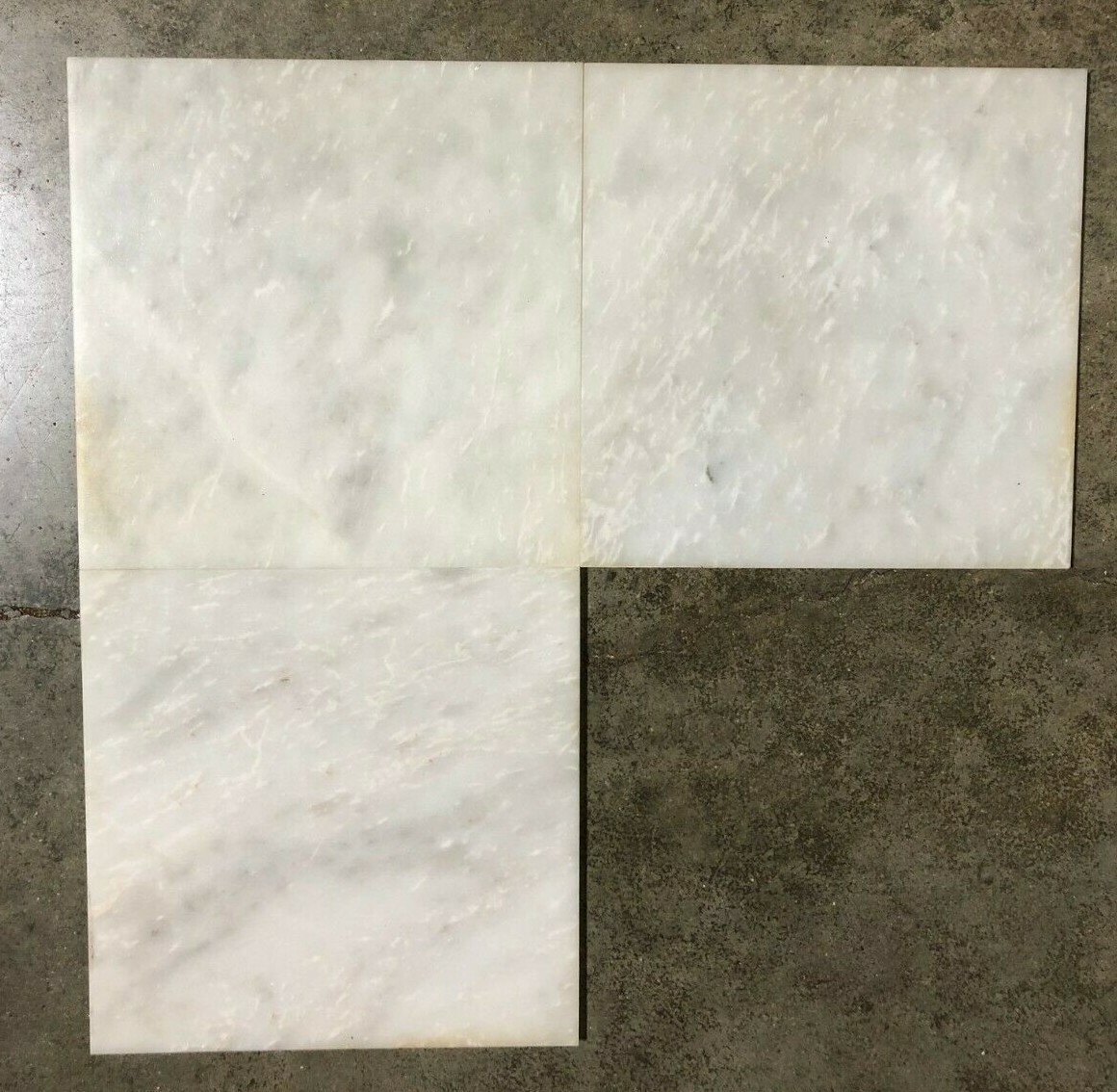 12×12 Tile White Marble Remodel Stone Honed Wall BOX OF 5 TILES T-76