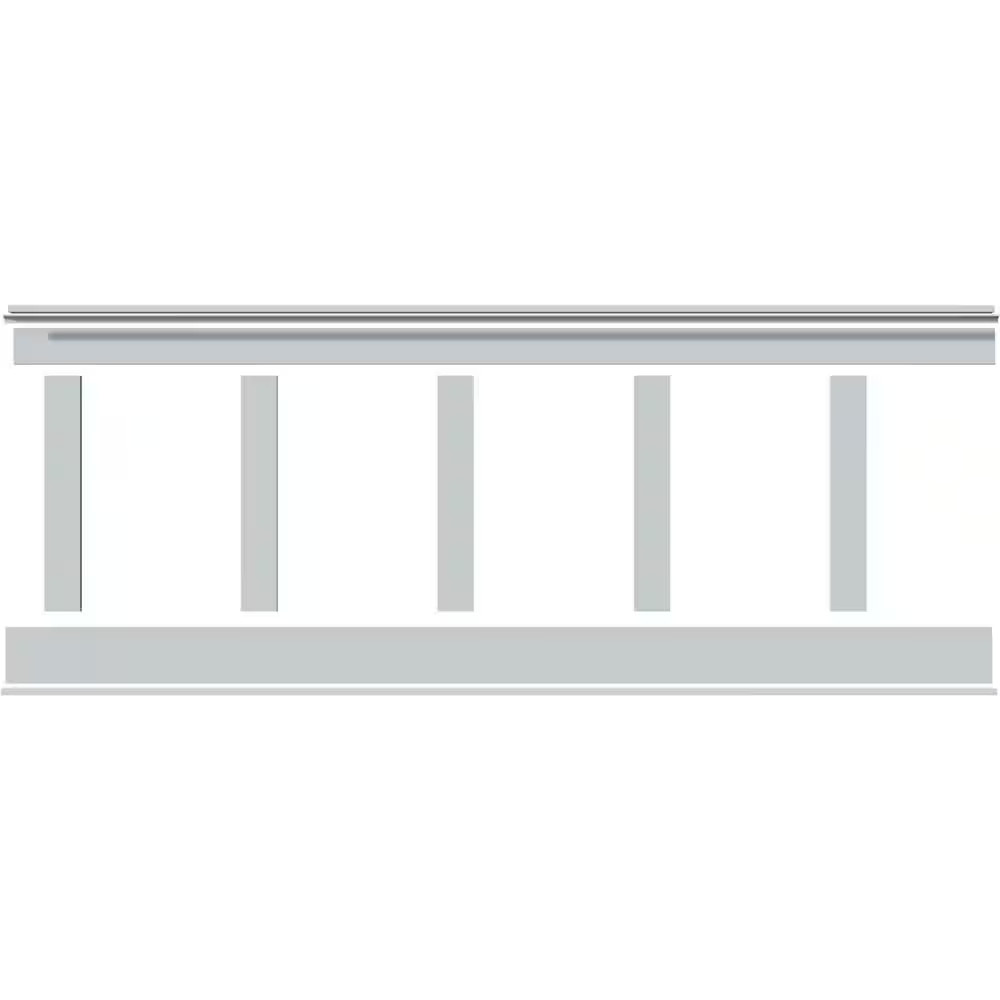 5/8 In. X 96 In. X 32 In. Expanded Cellular PVC Deluxe Shaker Wainscoting Mouldi