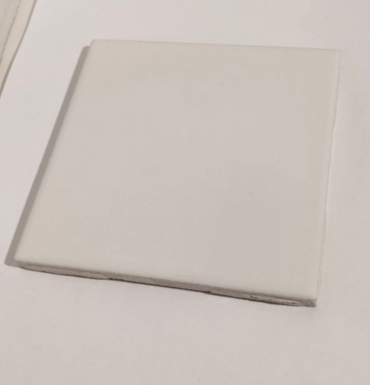 1 Wall Tile US Ceramic 724764 001003 Gloss Snow Off White 4-1/4″ Vintage 1990s