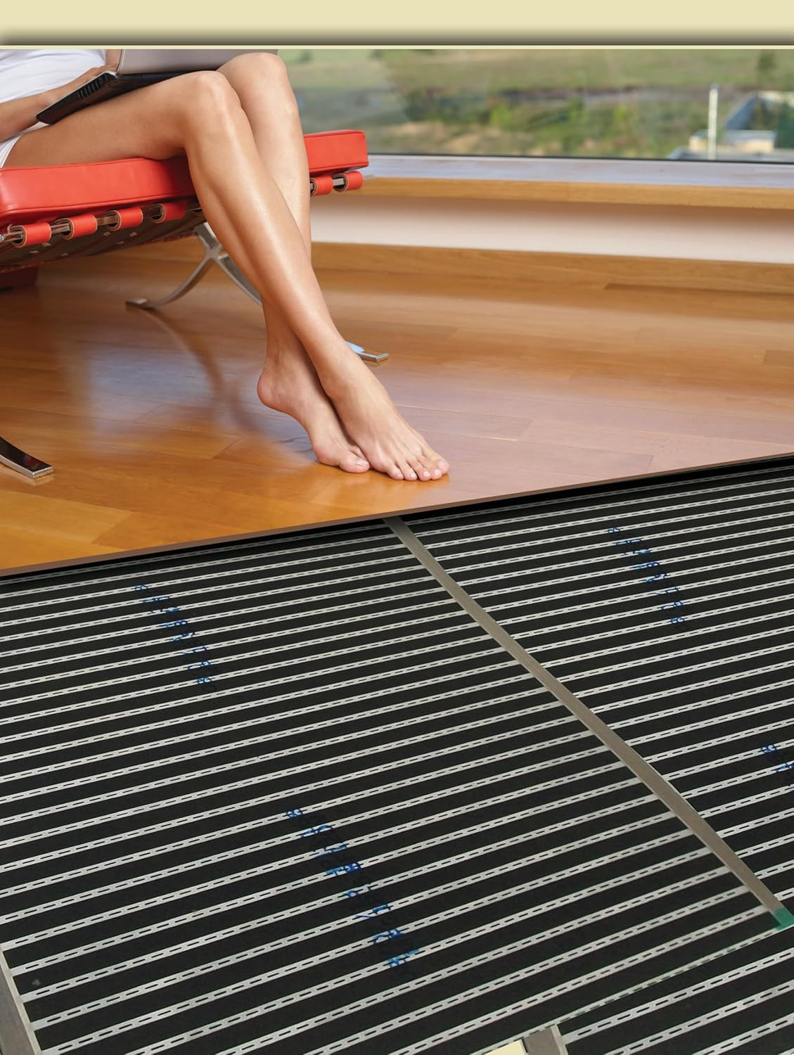 Float QWARM Radiant Floor Heating Mat 3’X25′ 240V for Laminate & Vinyl