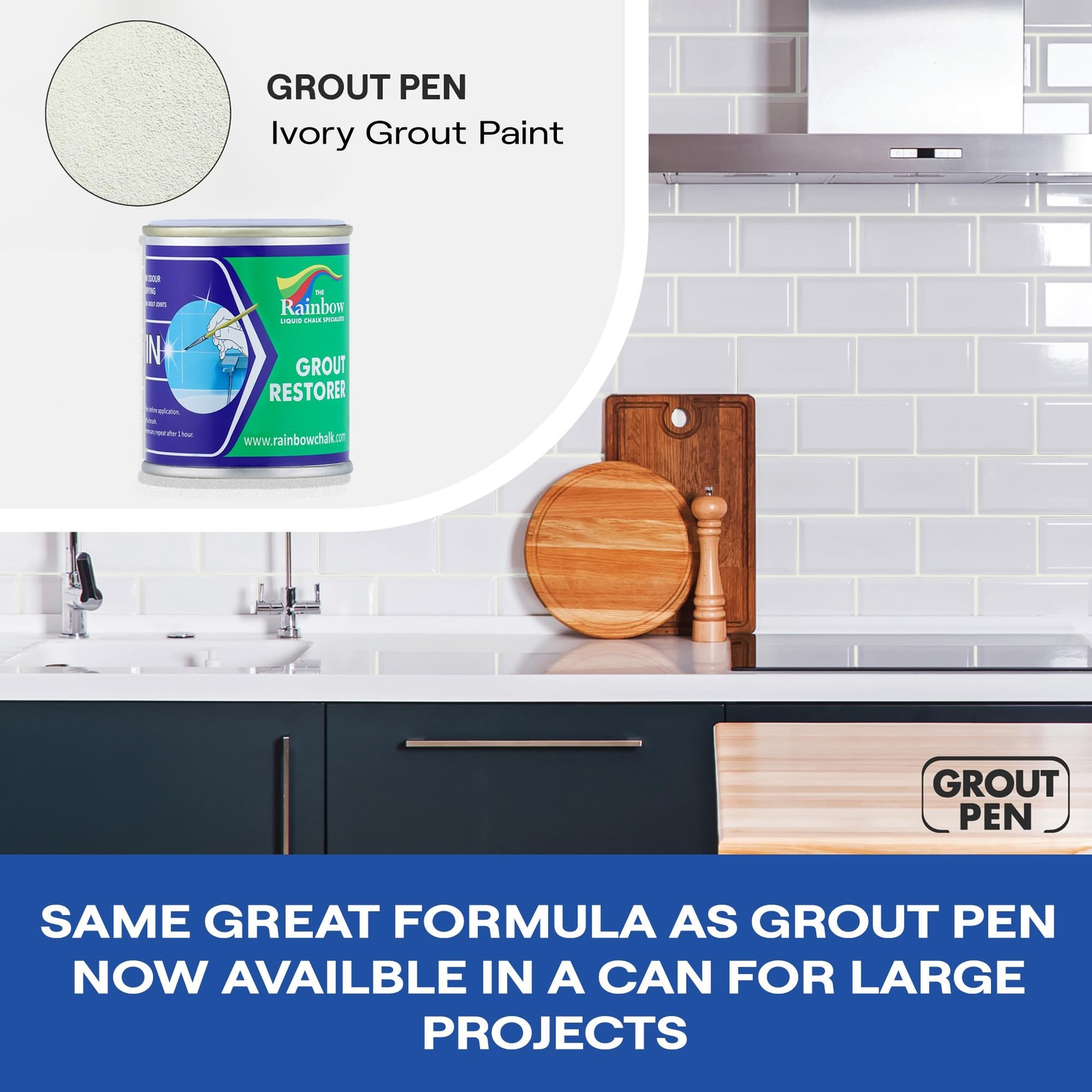 Grout Pen Ivory Grout Paint: Waterproof Tile Paint Grout Refresh Restorer for…