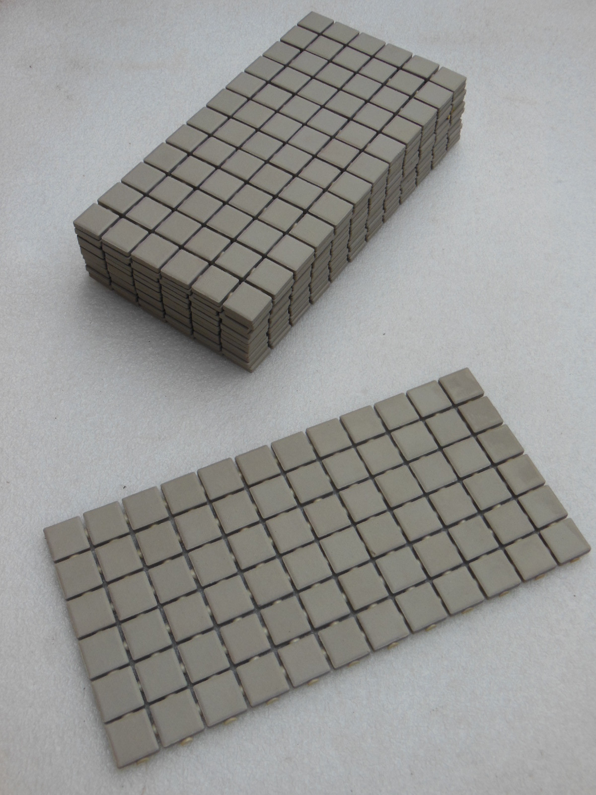 Mosaic Tile Sheet – 12″ x 6″ – nice Grey Color – Lot of 12 Sheets – NEW