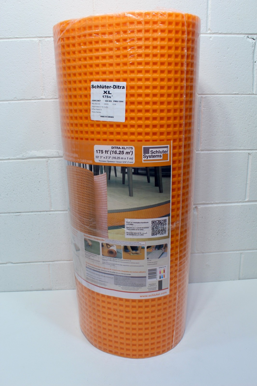 Schluter DITRA-XL Uncoupling Membrane – 3’3″ x 53′ 3″ 175 sq. ft., DITRA-XL175