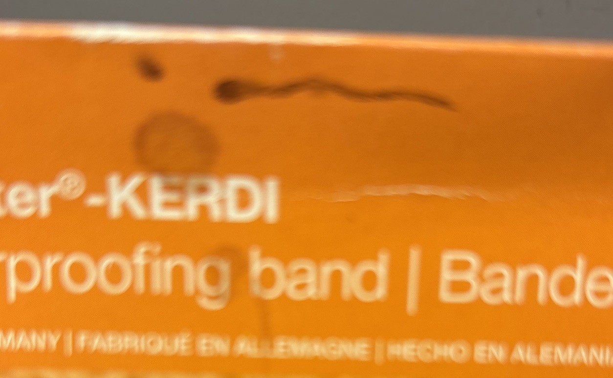 Schluter-KERDI Waterproofing Band Germany 5” x 16’ 5” New In Package
