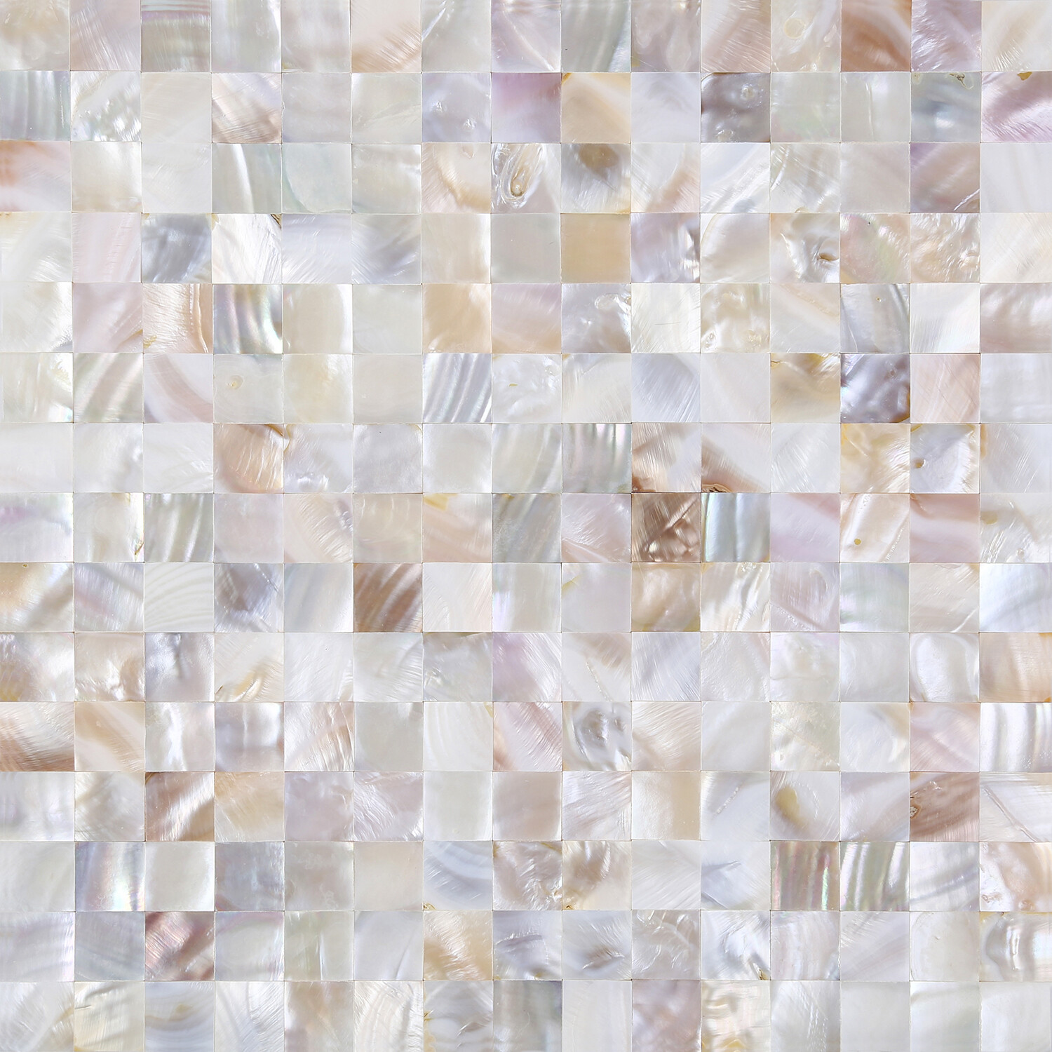 Jhana Tile Peel N Stick Wall Decor Genuine Shell Mosaic, PSSM 102 Natural Color