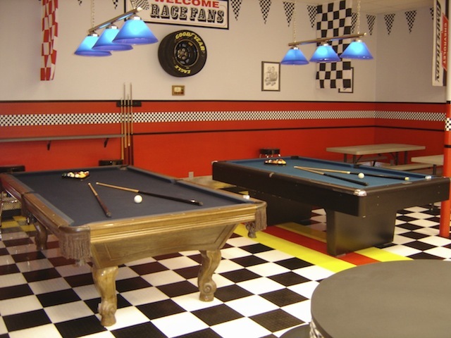 DO IT YOURSELF BASEMENT FLOOR TILE COIN GRAY