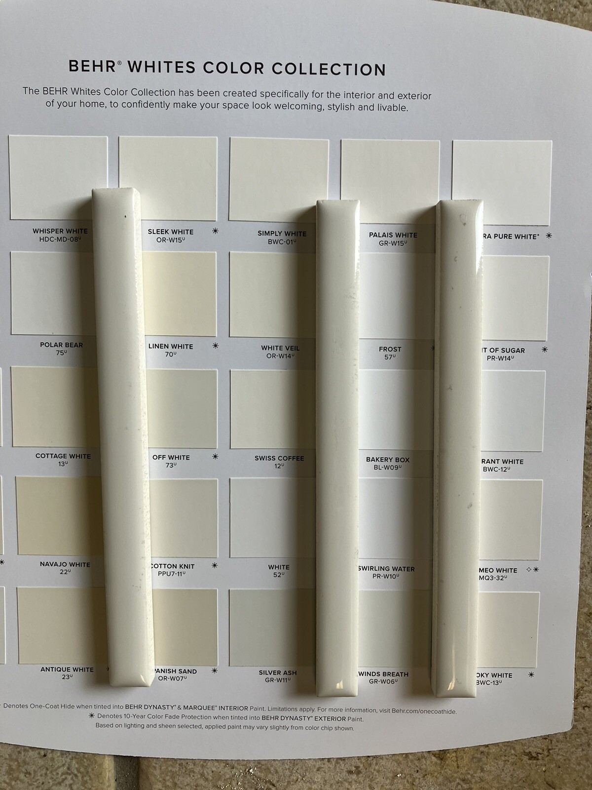 30 Pc’ Of Dal Tile 1/2” X6” #175 Biscuit Gloss NOS Ceramic Tile Liners
