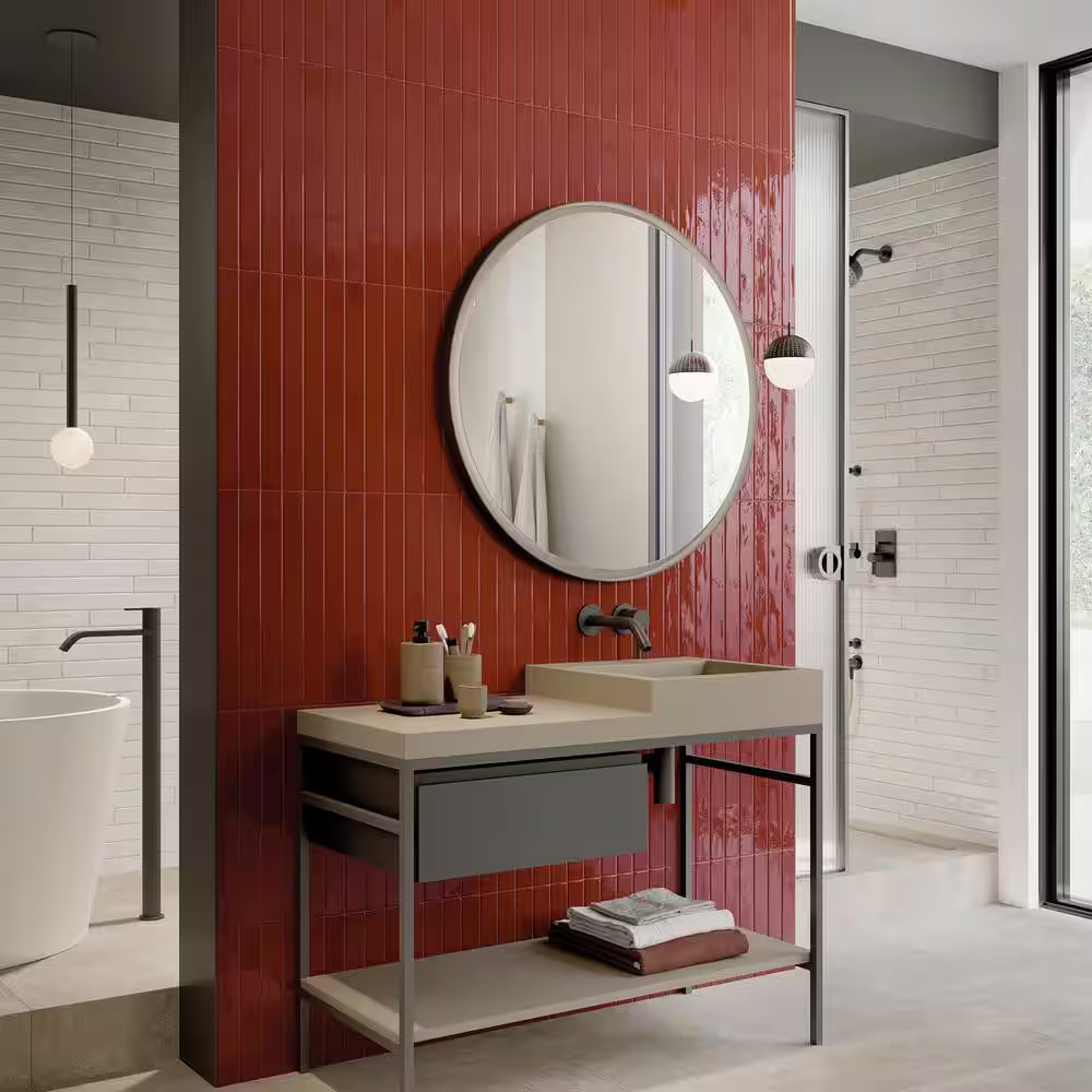 Chroma 2 In. X 18 In. White Porcelain Subway Tile (7.42 Sq. Ft./Case)