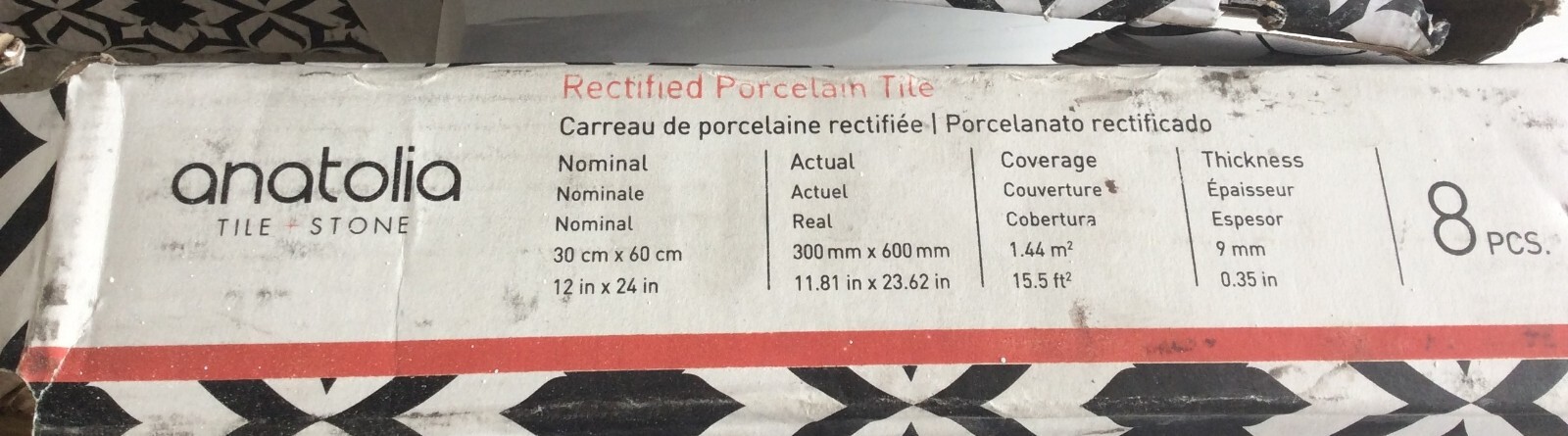 9 Boxes Porcelain Tile Anatolia MAYFIELD 12×24 Statuario Venato Polished Glazed