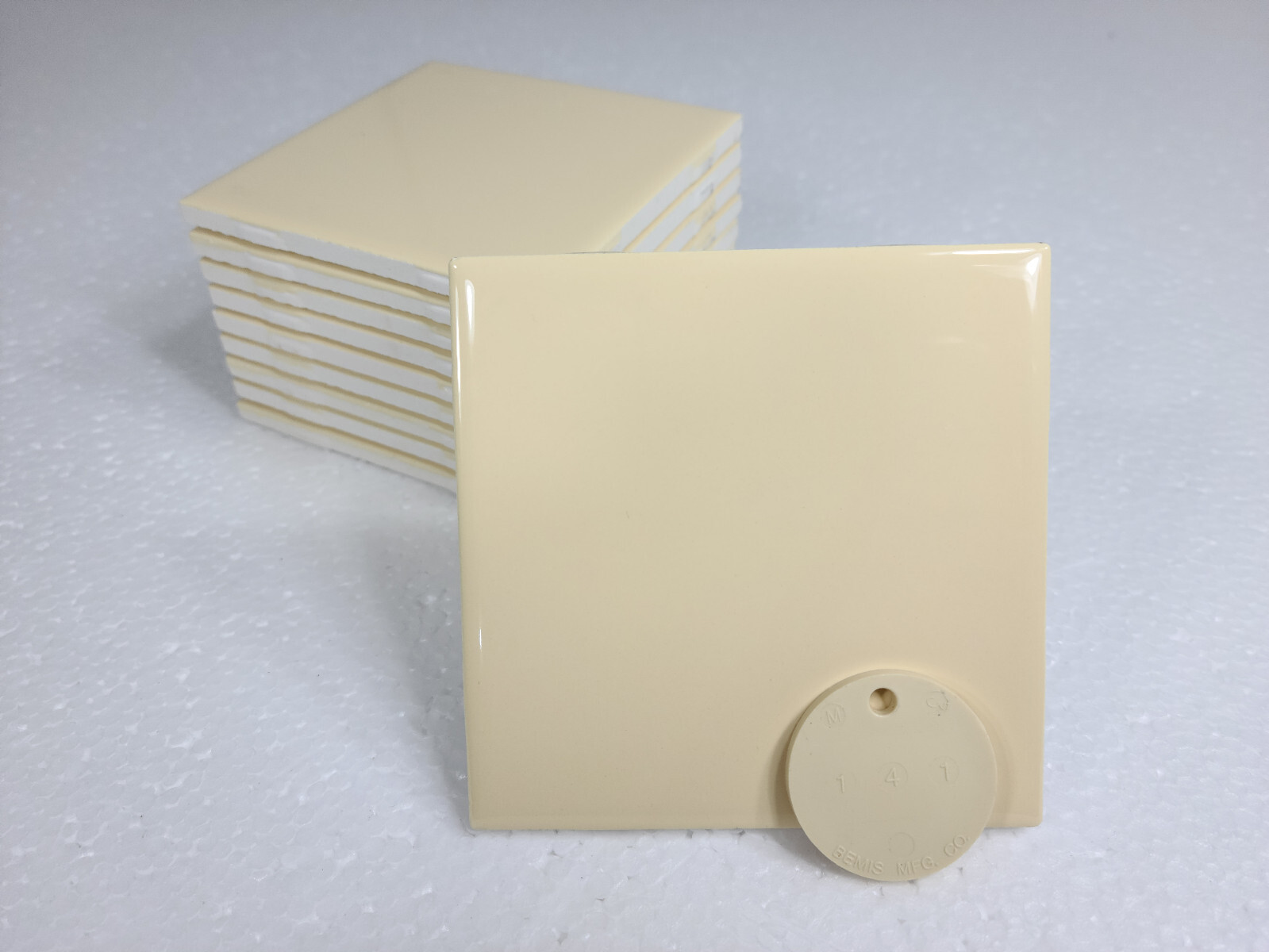 French Vanilla Yellow Ceramic Tile 4.25 in Shower Backsplash Classic Color 141